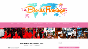 What Theblondeflamingo.com website looked like in 2020 (4 years ago)