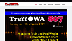 What Treff-wa.com website looked like in 2020 (4 years ago)