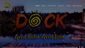 What Thedockrestaurants.com website looked like in 2020 (4 years ago)