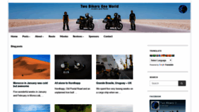 What Twobikersoneworld.com website looked like in 2020 (4 years ago)