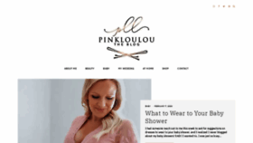 What Thepinkloulou.com website looked like in 2020 (4 years ago)