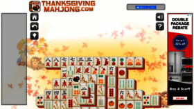 What Thanksgivingmahjong.com website looked like in 2020 (4 years ago)