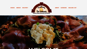 What Trattoriadavittorio.com website looked like in 2020 (4 years ago)