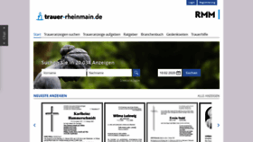 What Trauer-rheinmain.de website looked like in 2020 (4 years ago)