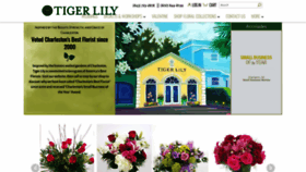 What Tigerlilyflorist.com website looked like in 2020 (4 years ago)