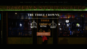 What Threecrownsshoreditch.com website looked like in 2020 (4 years ago)