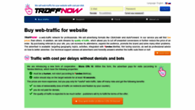 What Traffnow.com website looked like in 2020 (4 years ago)