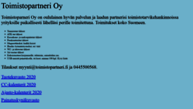 What Toimistopartneri.fi website looked like in 2020 (4 years ago)