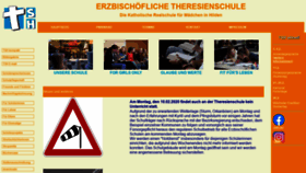 What Theresienschule-hilden.de website looked like in 2020 (4 years ago)