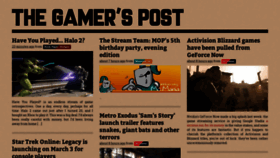 What Thegamerspost.com website looked like in 2020 (4 years ago)