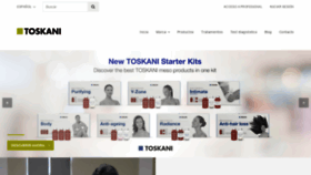 What Toskani.com website looked like in 2020 (4 years ago)