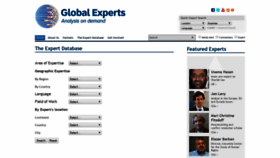 What Theglobalexperts.org website looked like in 2020 (4 years ago)