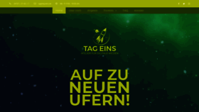 What Tag-eins.de website looked like in 2020 (4 years ago)