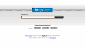 What Tw.gs website looked like in 2020 (4 years ago)