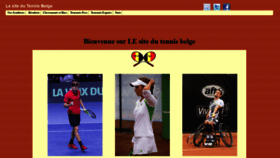 What Tennis-belge.be website looked like in 2020 (4 years ago)