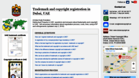 What Trademark-copyright.ae website looked like in 2020 (4 years ago)