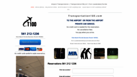What Transportation100.com website looked like in 2020 (4 years ago)