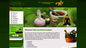 What Totalcureherbsfoundation.com website looked like in 2020 (4 years ago)