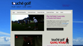 What Touchegolf.com website looked like in 2020 (4 years ago)