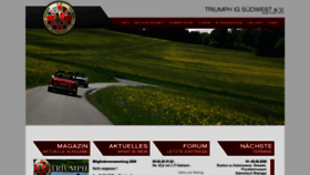 What Triumph-ig.de website looked like in 2020 (4 years ago)
