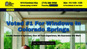 What Thewindowstorecolorado.com website looked like in 2020 (4 years ago)