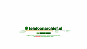 What Telefoonarchief.nl website looked like in 2020 (4 years ago)
