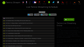 What Tennisstream.me website looked like in 2020 (4 years ago)