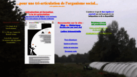 What Triarticulation.fr website looked like in 2020 (4 years ago)