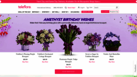 What Teleflorist.com website looked like in 2020 (4 years ago)