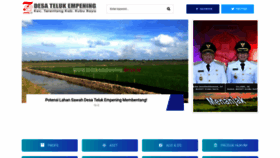 What Telukempening.desa.id website looked like in 2020 (4 years ago)