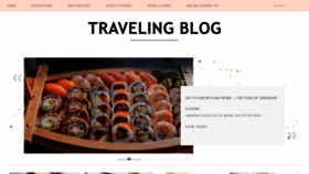 What Travelingblog.co.uk website looked like in 2020 (4 years ago)