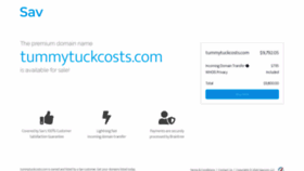 What Tummytuckcosts.com website looked like in 2020 (4 years ago)