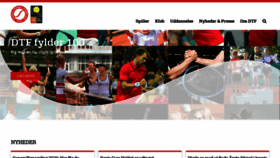 What Tennis.dk website looked like in 2020 (4 years ago)