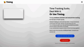 What Timingapp.com website looked like in 2020 (4 years ago)