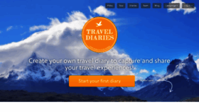 What Traveldiariesapp.com website looked like in 2020 (4 years ago)
