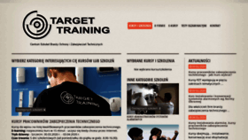 What Target-training.pl website looked like in 2020 (4 years ago)
