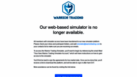 What Trading.warriortrading.com website looked like in 2020 (4 years ago)