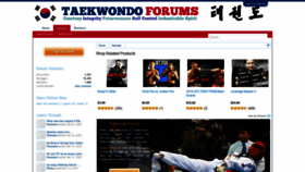 What Taekwondoforums.com website looked like in 2020 (4 years ago)