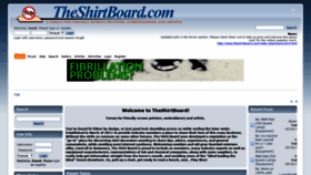 What Theshirtboard.com website looked like in 2020 (4 years ago)