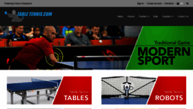 What Tabletennis.com website looked like in 2020 (4 years ago)