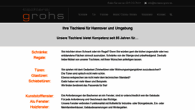 What Tischlerei-grohs.de website looked like in 2020 (4 years ago)