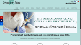 What Thedermatologyclinic.com website looked like in 2020 (4 years ago)