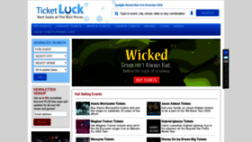 What Ticketluck.com website looked like in 2020 (4 years ago)