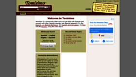 What Tomisimo.org website looked like in 2020 (4 years ago)