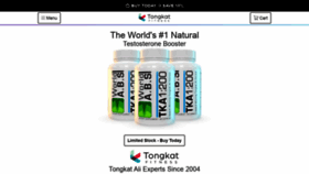 What Tongkatfitness.com website looked like in 2020 (4 years ago)