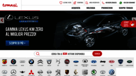 What Tomasiauto.com website looked like in 2020 (4 years ago)