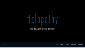 What Telepathy.com website looked like in 2020 (4 years ago)