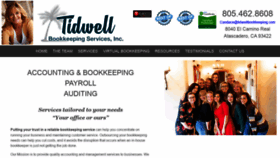 What Tidwellbookkeeping.com website looked like in 2020 (4 years ago)