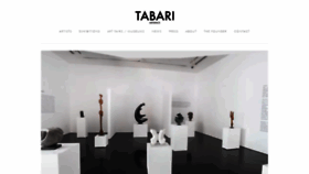 What Tabariartspace.com website looked like in 2020 (5 years ago)