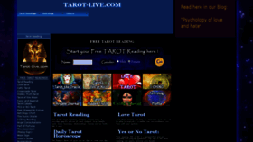 What Tarot-live.com website looked like in 2020 (4 years ago)